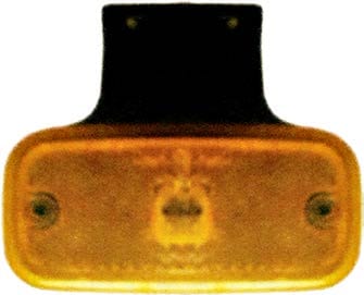 Yellow Rectangular Side Lamp + Bracket, Standard Bulb