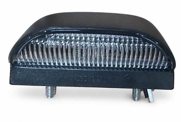 Small Black LED Number Plate Lamp 12-24V