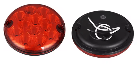 Red Round Rear Fog Lamp 95 mm