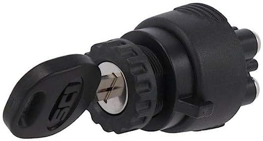 Black Universal Ignition Switch 4 Pins
