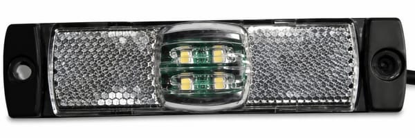 Rectangular White LED Side Lamp 10-30V