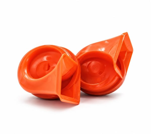 2-Outlet Trumpet Horn 80 mm 12V - Set of 2 pcs