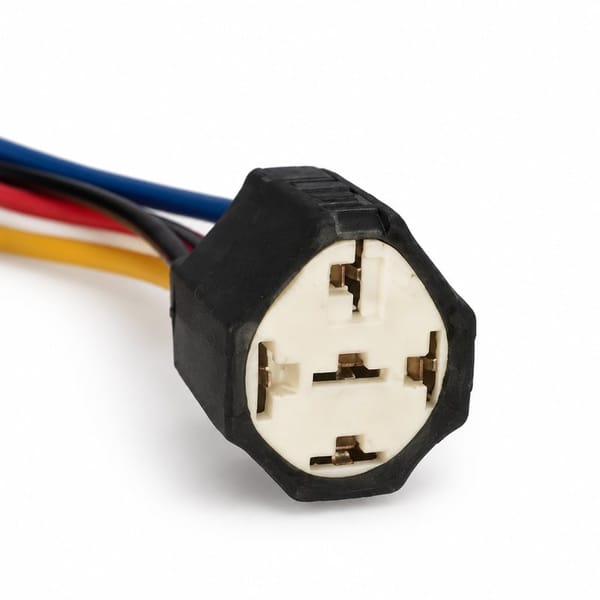 Ceramic Relay Socket 5 Pins + Wires