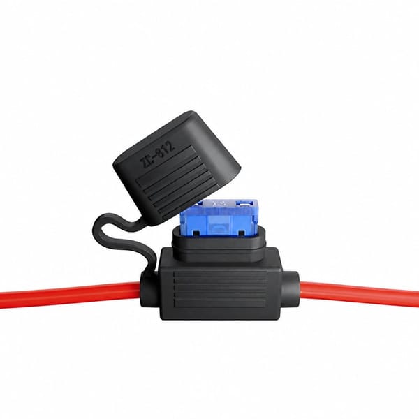 Red Sealed Talui Fuse Holder for American Cars - Thick Wire