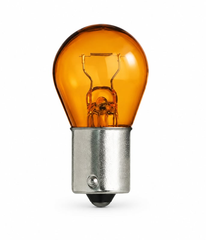 Red Bulb BA15S 12V 21W Single Contact