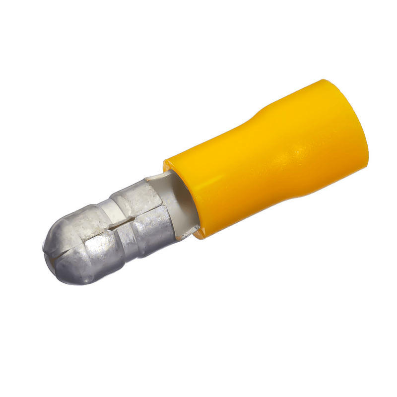 Yellow Round Male Wire Terminal