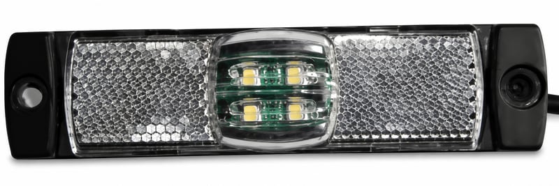 Rectangular White LED Side Lamp 10-30V
