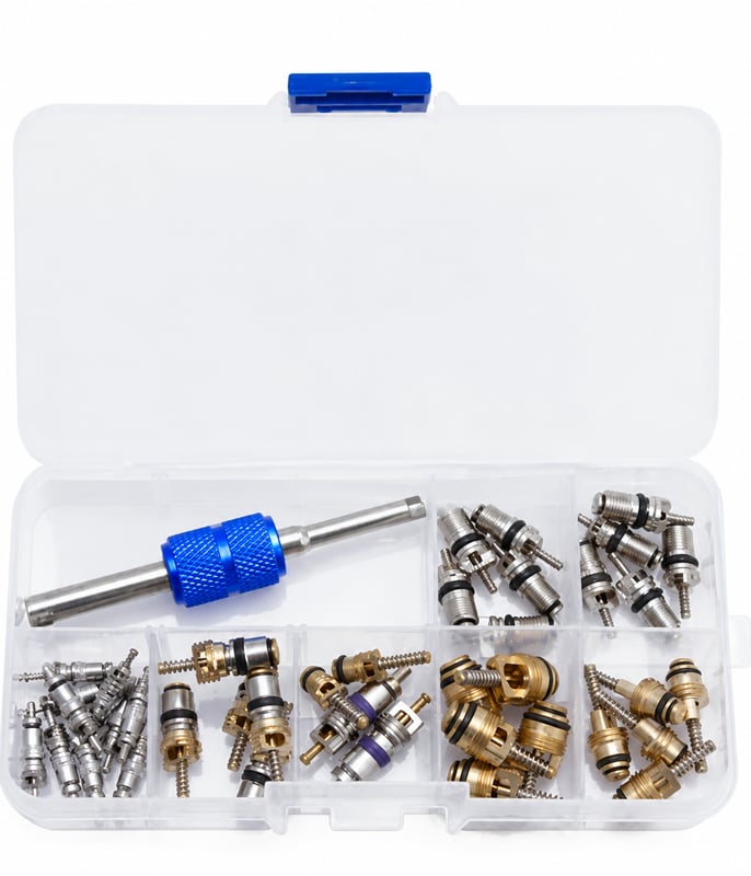 Valve Core Set in a Box 7 Types (52 pcs)