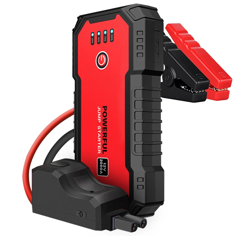 Black Jump Starter 18,000MA USB Connection