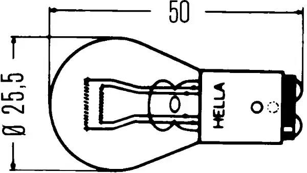 Bulb BAY15D 12V 21/5W VALEO